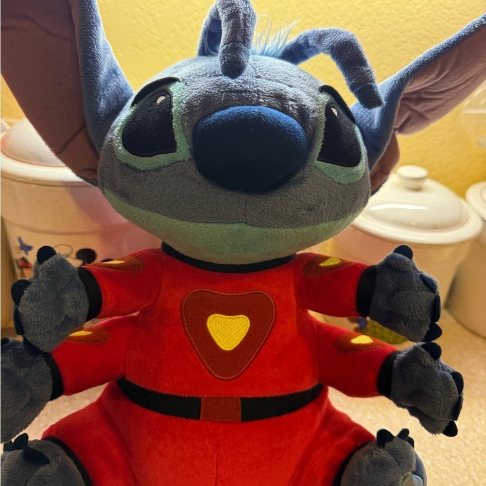 Disney Blue and Red Stitch Plush Toy space alien - Picture 12 of 16